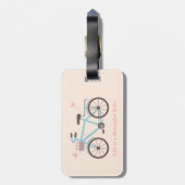 Fietsspreuk Het leven is een mooie rit Bagagelabel (Achterkant verticaal)