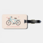 Fietsspreuk Het leven is een mooie rit Bagagelabel (Achterkant horizontaal)