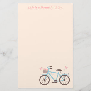 Fietsspreuk Het Leven Is Een Mooie Rit Briefpapier