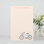 Fietsspreuk Het Leven Is Een Mooie Rit Briefpapier (Staand voorkant)