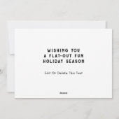 Fietsster Kerstmis Feestdagenkaart (Achterkant)