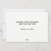 Fietsster Kerstmis Feestdagenkaart (Achterkant)