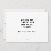 Fietsster Kerstmis Feestdagenkaart (Achterkant)