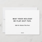 Fietsster Kerstmis Feestdagenkaart (Achterkant)