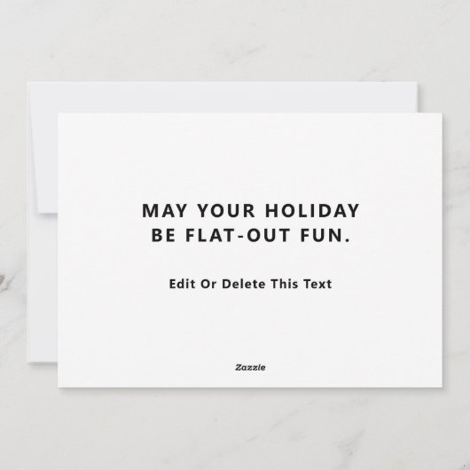 Fietsster Kerstmis Feestdagenkaart (Achterkant)