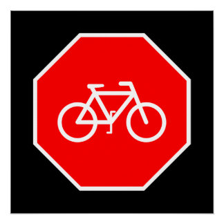 Fietsstop Perfect Poster