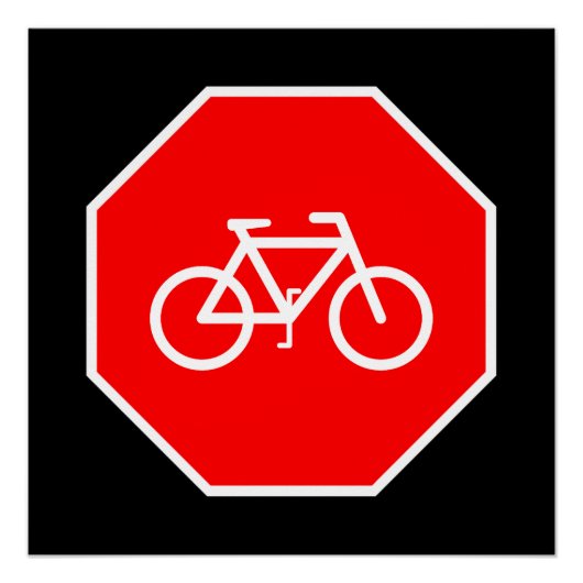 Fietsstop Perfect Poster (Voorkant)