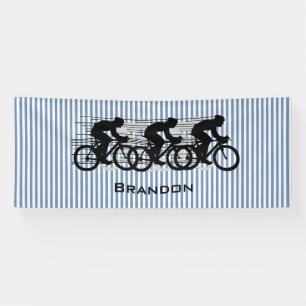 Fietsstrepen ontwerp spandoek