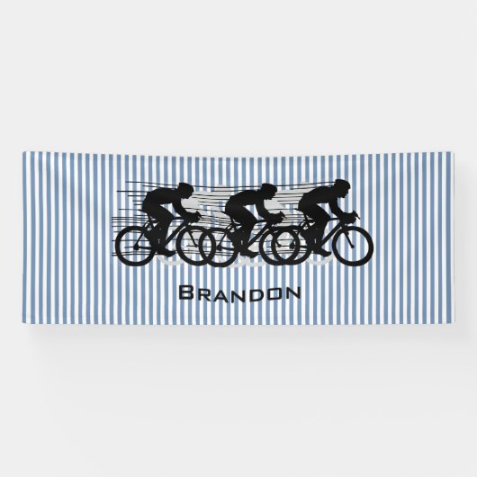 Fietsstrepen ontwerp spandoek (Horizontaal)