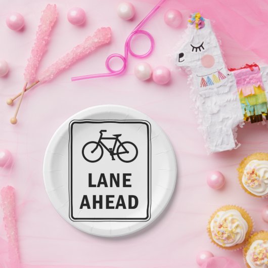 Fietsstrook vooruit bord Fietsveiligheid (Feest)