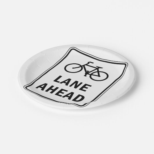 Fietsstrook vooruit bord Fietsveiligheid (Gekanteld)