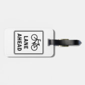 Fietsstrook vooruit bord Fietsveiligheid Bagagelabel (Achterkant horizontaal)