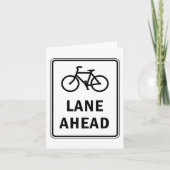 Fietsstrook vooruit bord Fietsveiligheid Kaart (Voorkant)