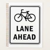 Fietsstrook vooruit bord Fietsveiligheid Planner (Voorkant)