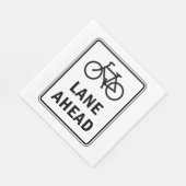 Fietsstrook vooruit bord Fietsveiligheid Servet (Hoek)