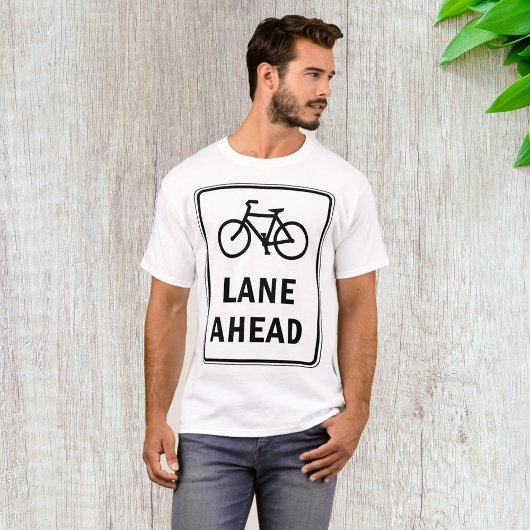 Fietsstrook vooruit bord Fietsveiligheid T-shirt