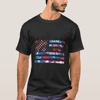 Fietsstropdas Kleurstof Rood Wit Blauw Patriottisc T-shirt
