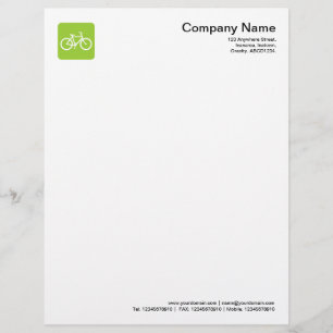 Fietssymbool - Martian Green Briefhoofd Ontwerp