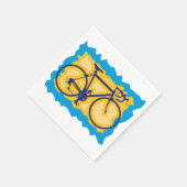 Fietssymbool Papieren servetten (Hoek)