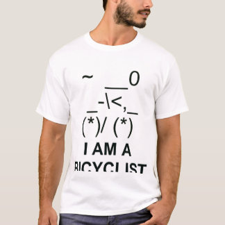 fietssymbool t-shirt