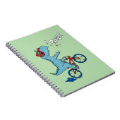 Fietst T-Rex Brult Notitieboek (Rechterzijde)