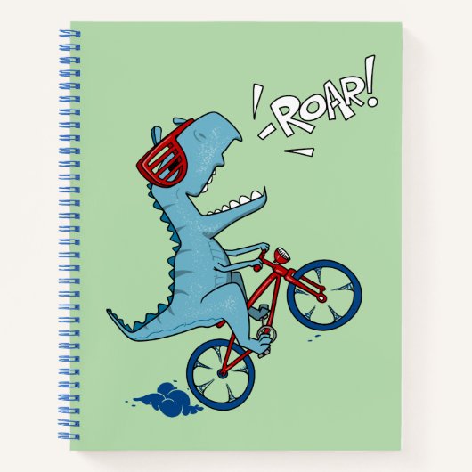Fietst T-Rex Brult Notitieboek (Voorkant)