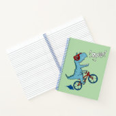 Fietst T-Rex Brult Notitieboek (Binnen)