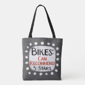 Fietstas met 5 sterren review tote bag (Achterkant)