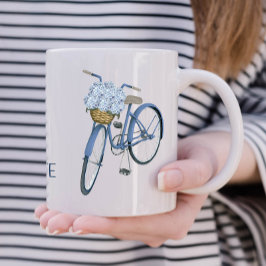 Fietstassen met Hydrangea Bloemliefhebber Keramiek Koffiemok