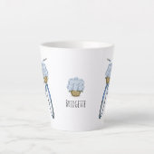 Fietstassen met Hydrangea Bloemliefhebber Keramiek Latte Mok (Voorkant)
