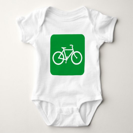 Fietsteken - Grasgroen Romper (Voorkant)