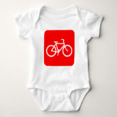 Fietsteken - Rood Romper (Voorkant)