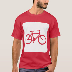 Fietsteken - Wit T-shirt