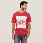 Fietsteken - Wit T-shirt (Voorkant volledig)