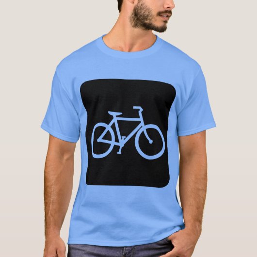 Fietsteken - Zwart T-shirt (Voorkant)