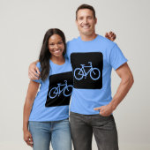 Fietsteken - Zwart T-shirt (Unisex)