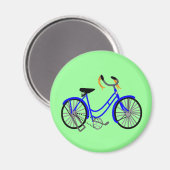 Fietstekening, stijl van 1950 magneet (Voorkant / Achterkant)
