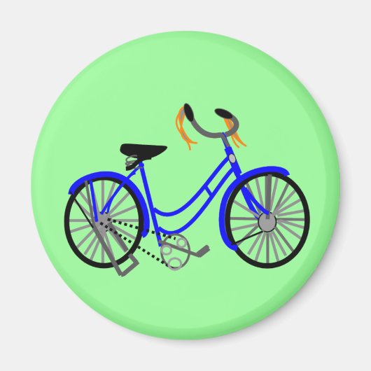 Fietstekening, stijl van 1950 magneet (Voorkant)