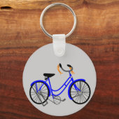 Fietstekening, stijl van 1950 sleutelhanger (Voorkant)