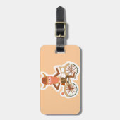 Fietstende Viking Bagagelabel (Voorkant verticaal)