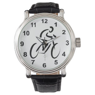 Fietsthema Fietsontwerp Fietser Horloge