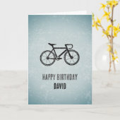 Fietsthema - Weg/Racefietsen Mannen dag Kaart (Gele Bloem)