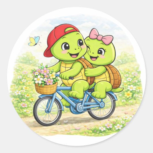 Fietstocht Datum Ronde Sticker (Voorkant)