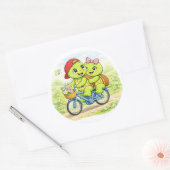 Fietstocht Datum Ronde Sticker (Envelop)