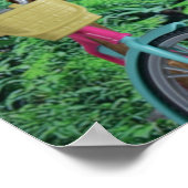 Fietstocht door het bos poster (Hoek)