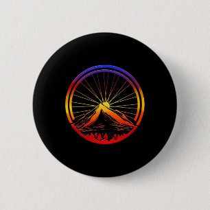 Fietstocht, Fietscadeau voor wielrenners, Zonsonde Ronde Button 5,7 Cm