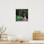 Fietstocht het bos in poster (Keuken)