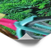 Fietstocht het bos in poster (Hoek)