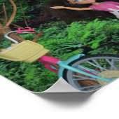 Fietstocht het bos in poster (Hoek)