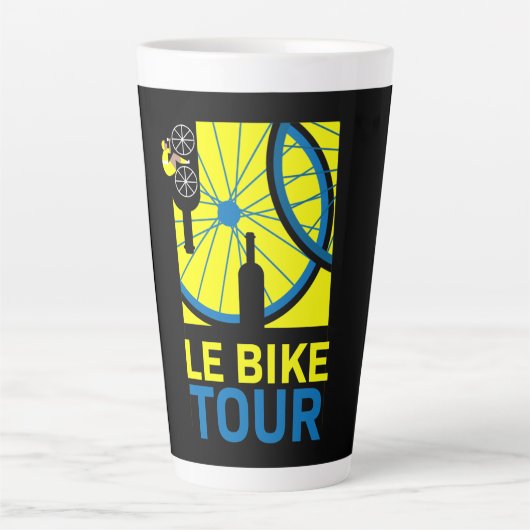 Fietstocht Kunst Latte Mok (Voorkant)